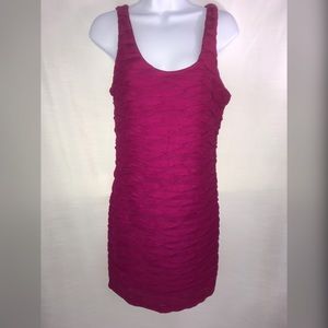 Deep or royal fuchsia bodycon dress